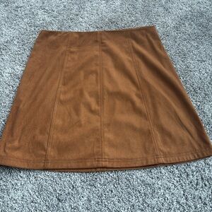 Francesca’s Brown Suede Pencil Skirt